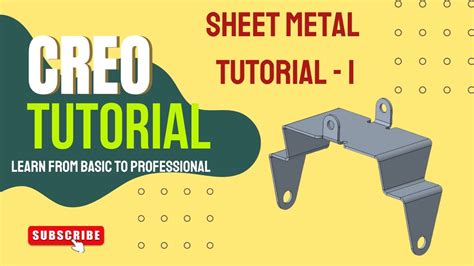 creo sheet metal training|sheet metal creo tutorial.